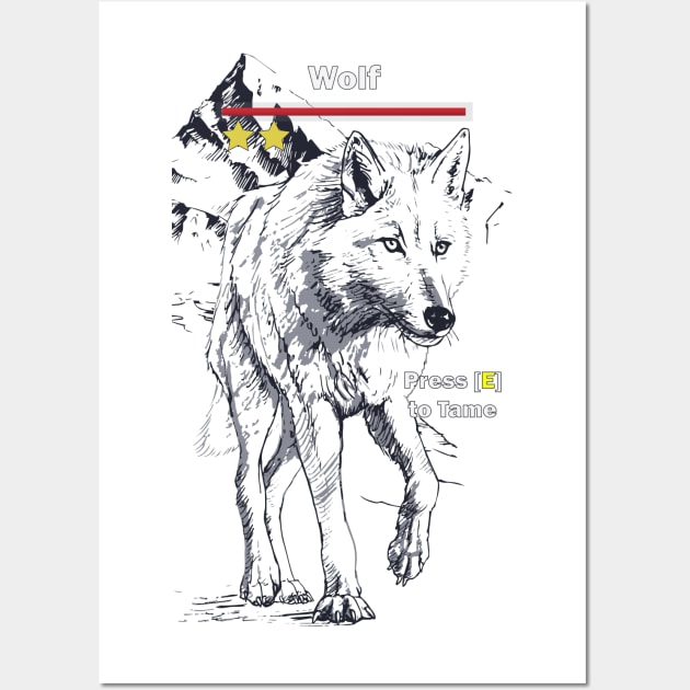 Valheim Wolf Wall Art by IamValkyrie